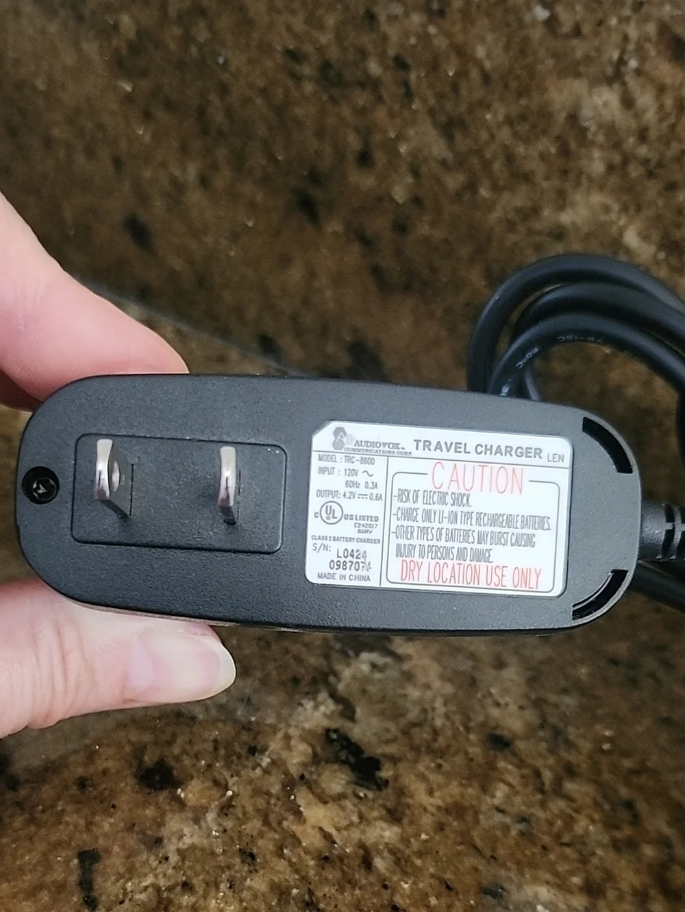 Audiofox Universal Travel Charger in Black - Model TRC-8600